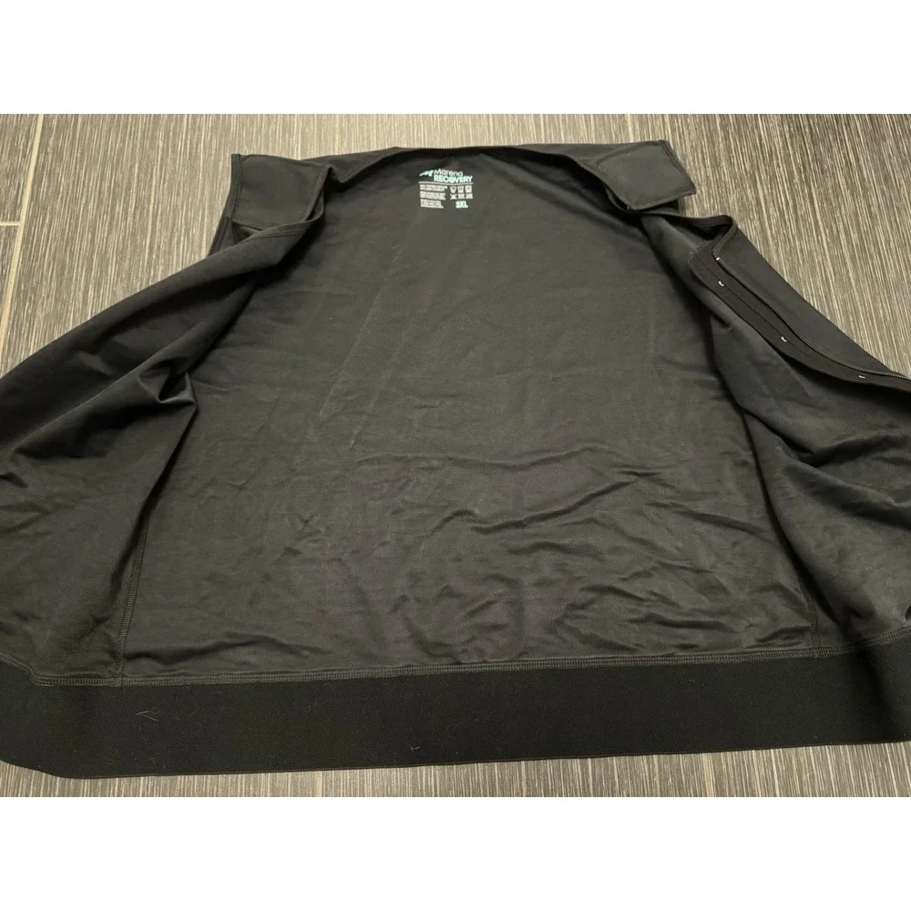 Marena Recovery Compression Vest Sz 3XL Black Zipper Adjustable Shoulder Surgery